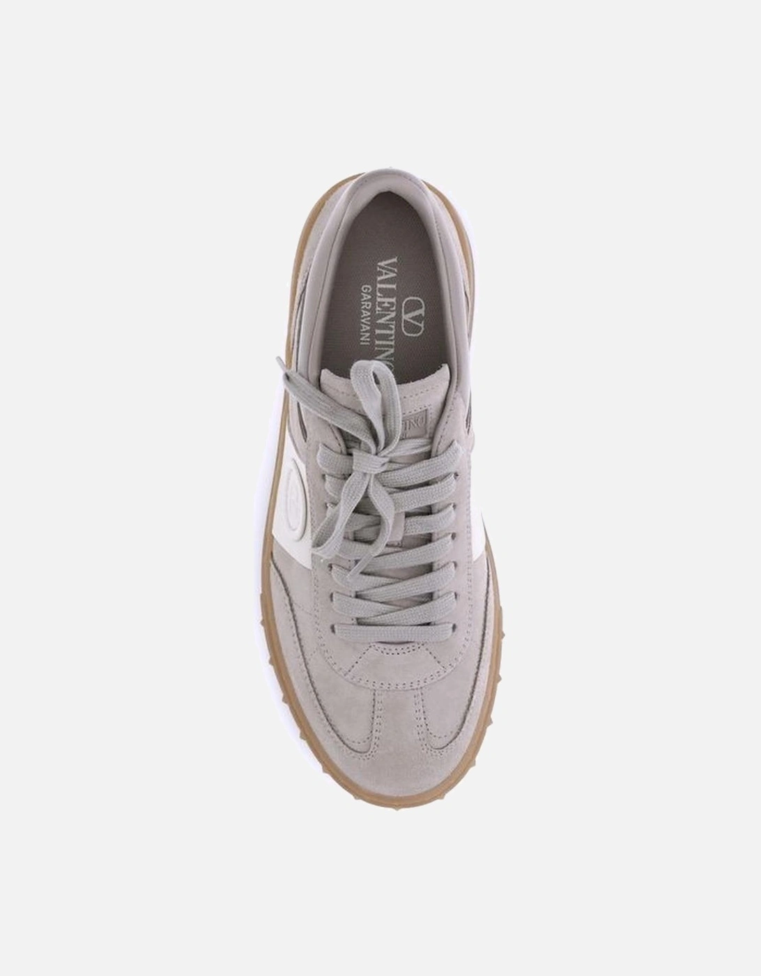 Upvillage Leather Sneakers with Signature VLogo Women - Beige