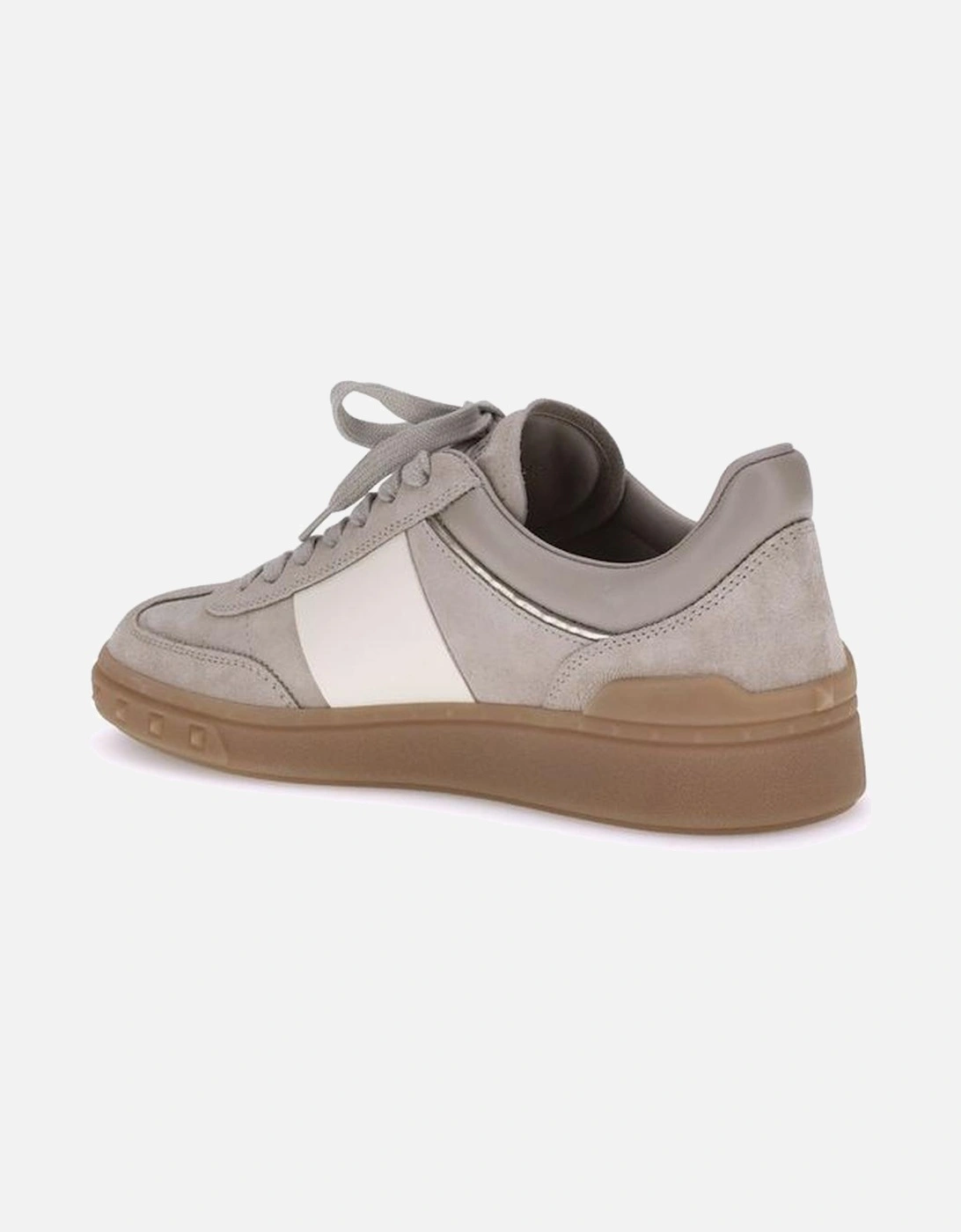 Upvillage Leather Sneakers with Signature VLogo Women - Beige