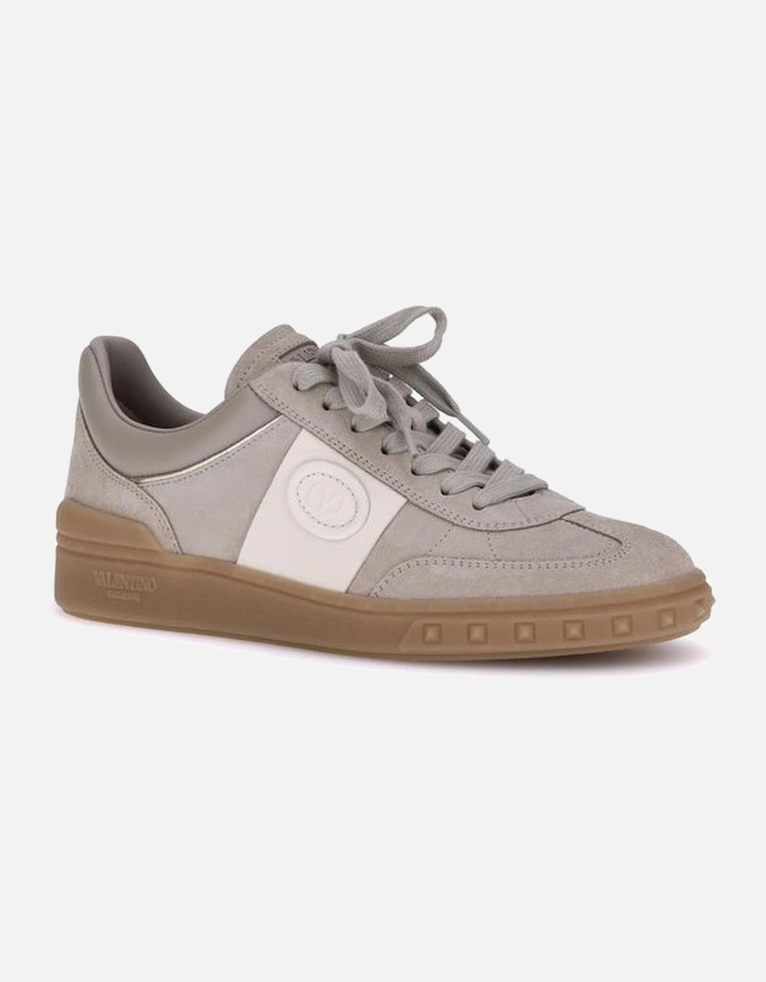 Upvillage Leather Sneakers with Signature VLogo Women - Beige
