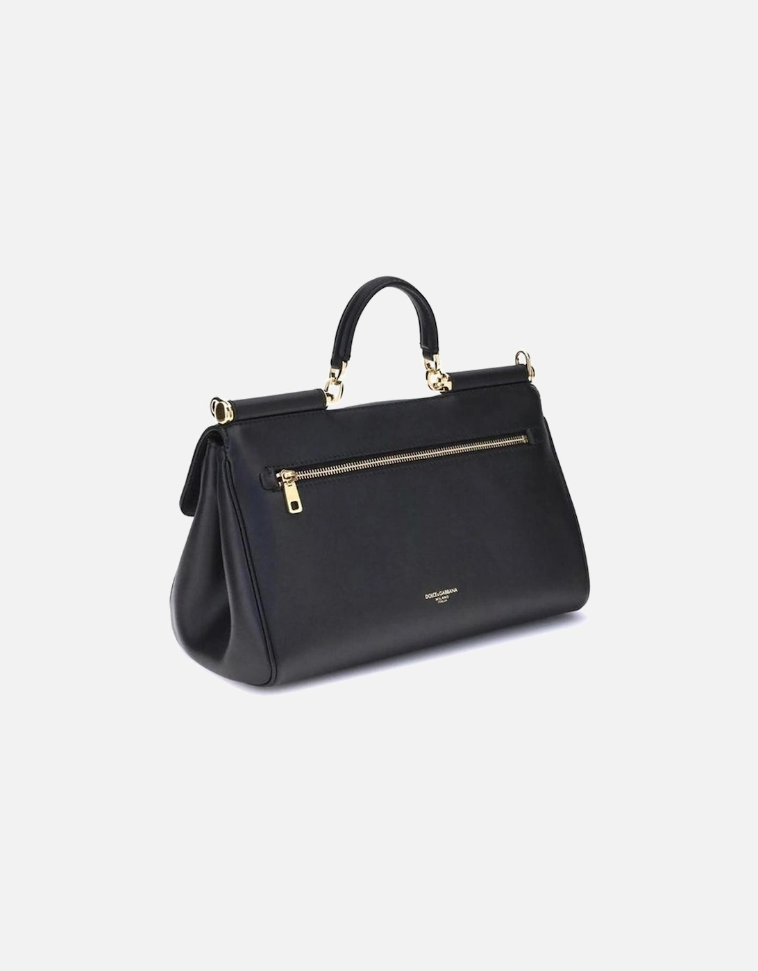 My Sicily Leather Handbag with Top Handle Women - Black Shoulder Bags