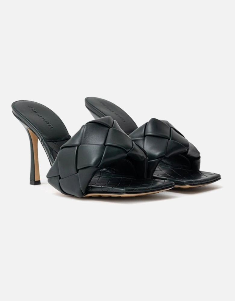 Lido Mule Sandal with Square Toe and Stiletto Heel Women - Green