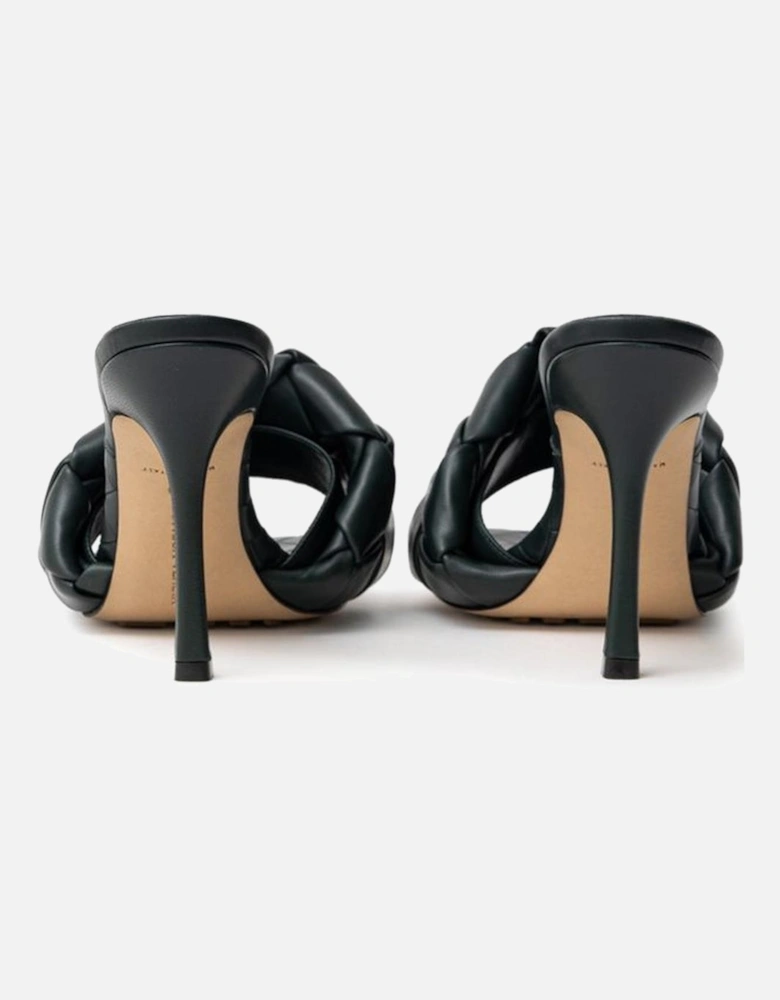 Lido Mule Sandal with Square Toe and Stiletto Heel Women - Green