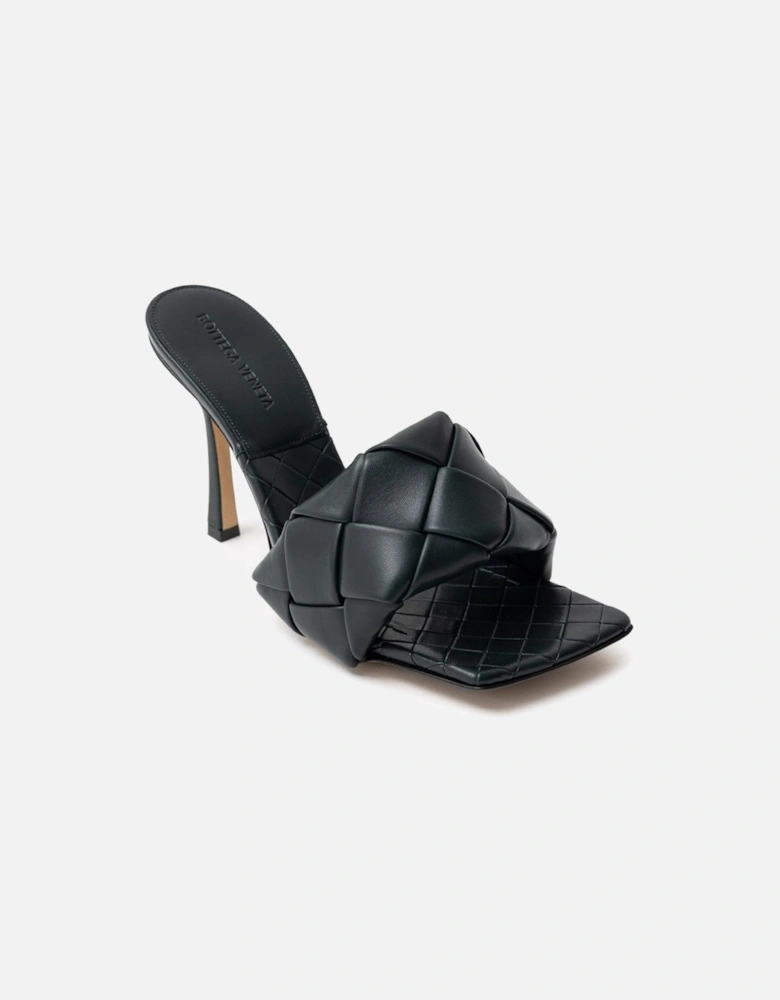 Lido Mule Sandal with Square Toe and Stiletto Heel Women - Green