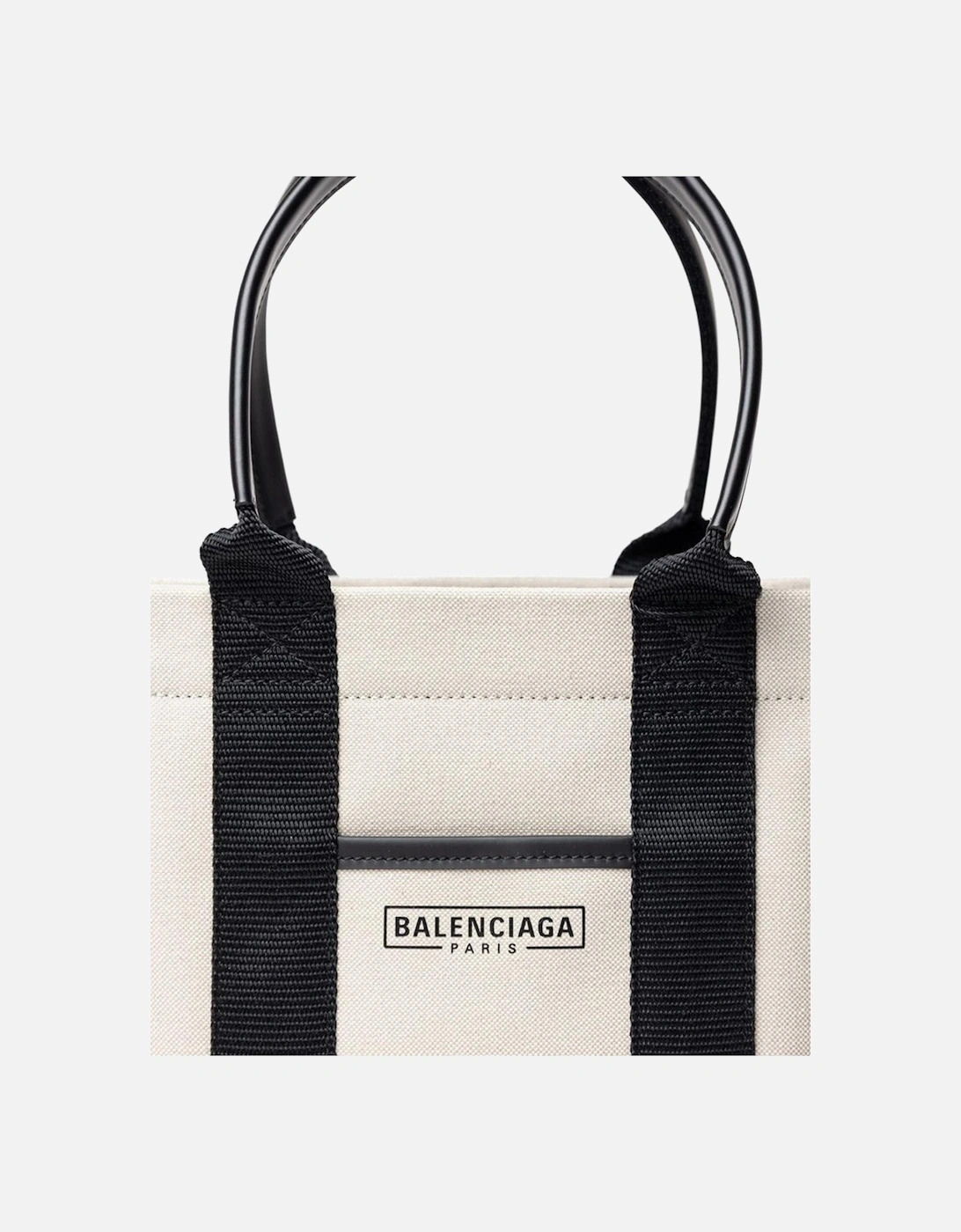 Hardware Tote Handbag with Leather Handles Women - Beige Sweaters