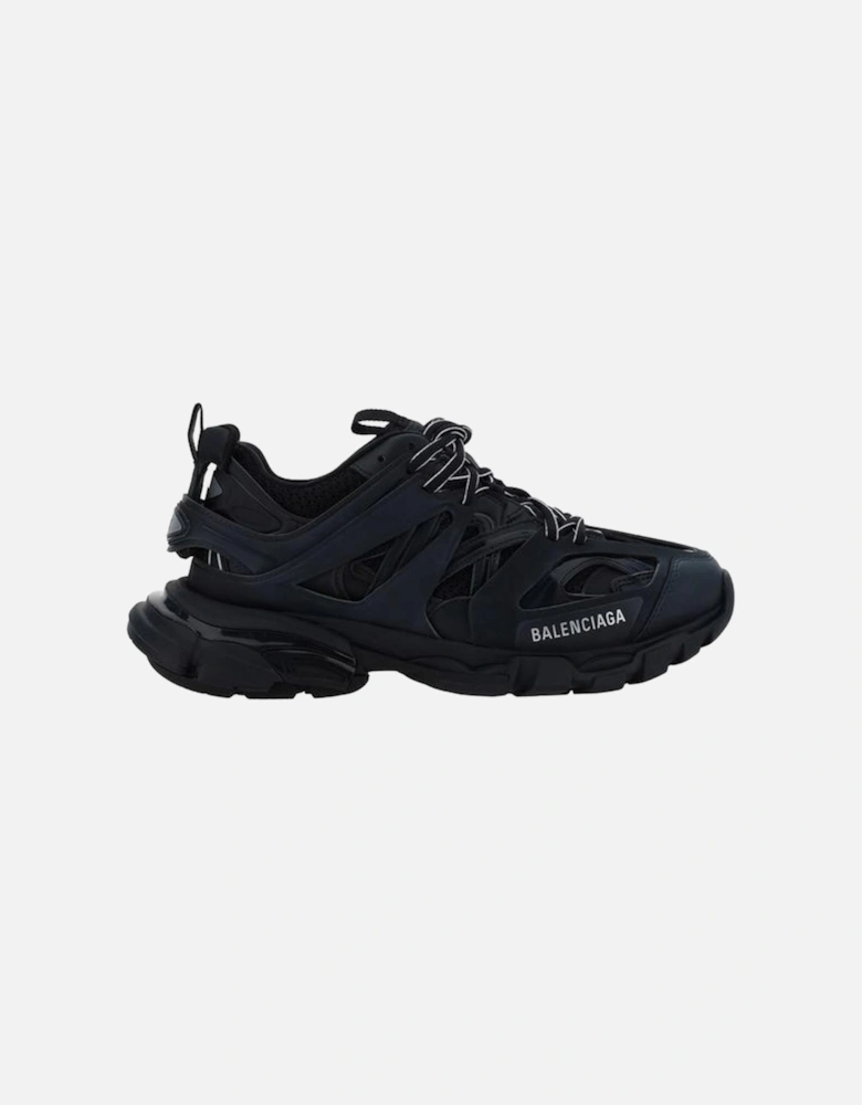 Track Sneakers with Multi Layers and Mixed Materials Women - Black