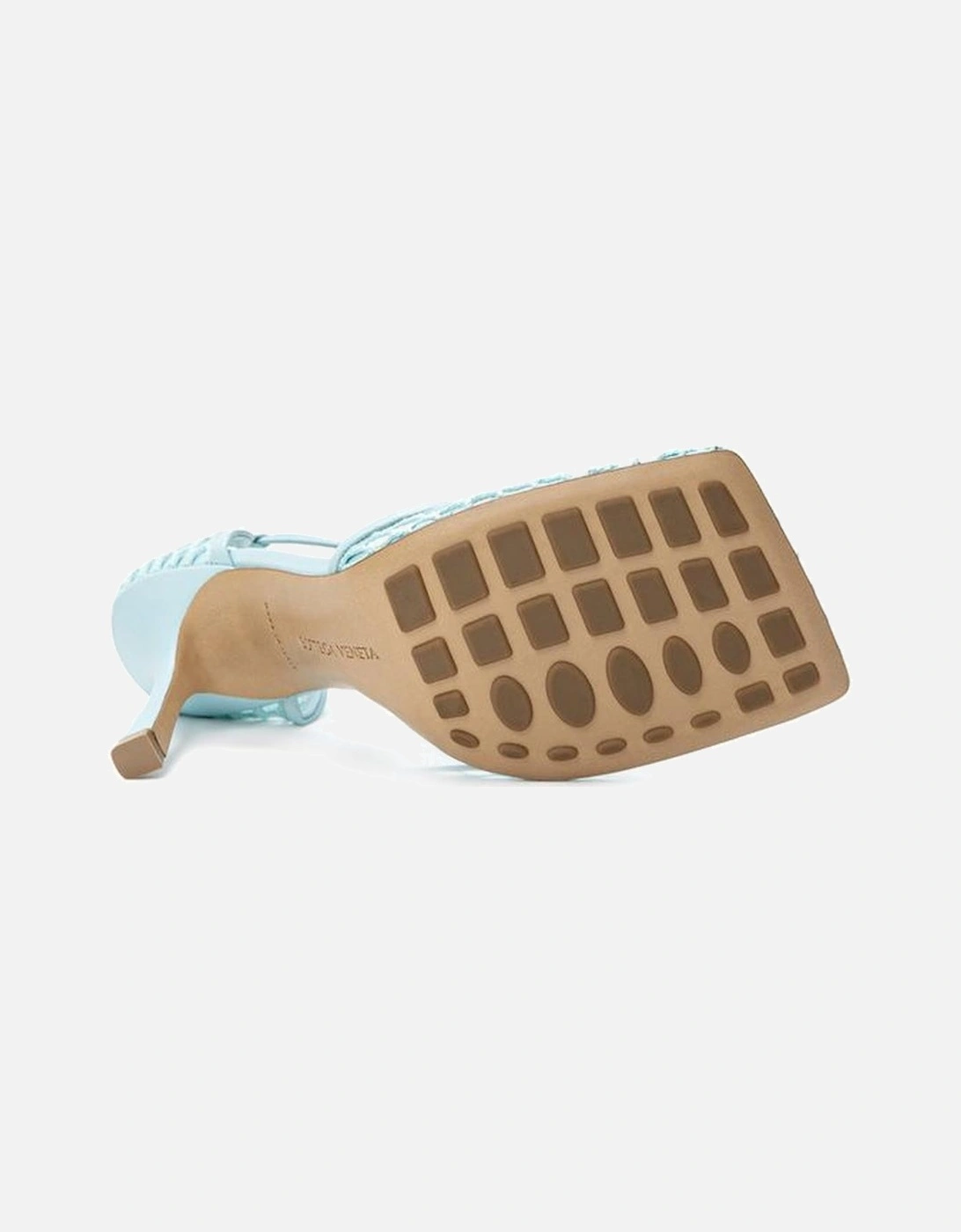 Stretch Mesh Square Toe Lace-Up Sandals Women - Blue