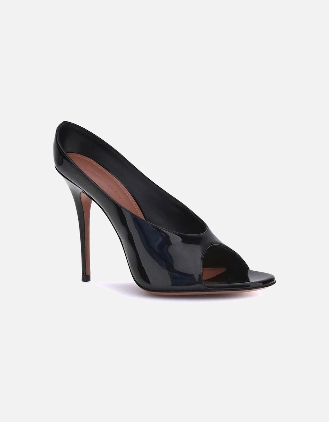 Patent Leather Stiletto Heel Sandals Women - Black Pumps