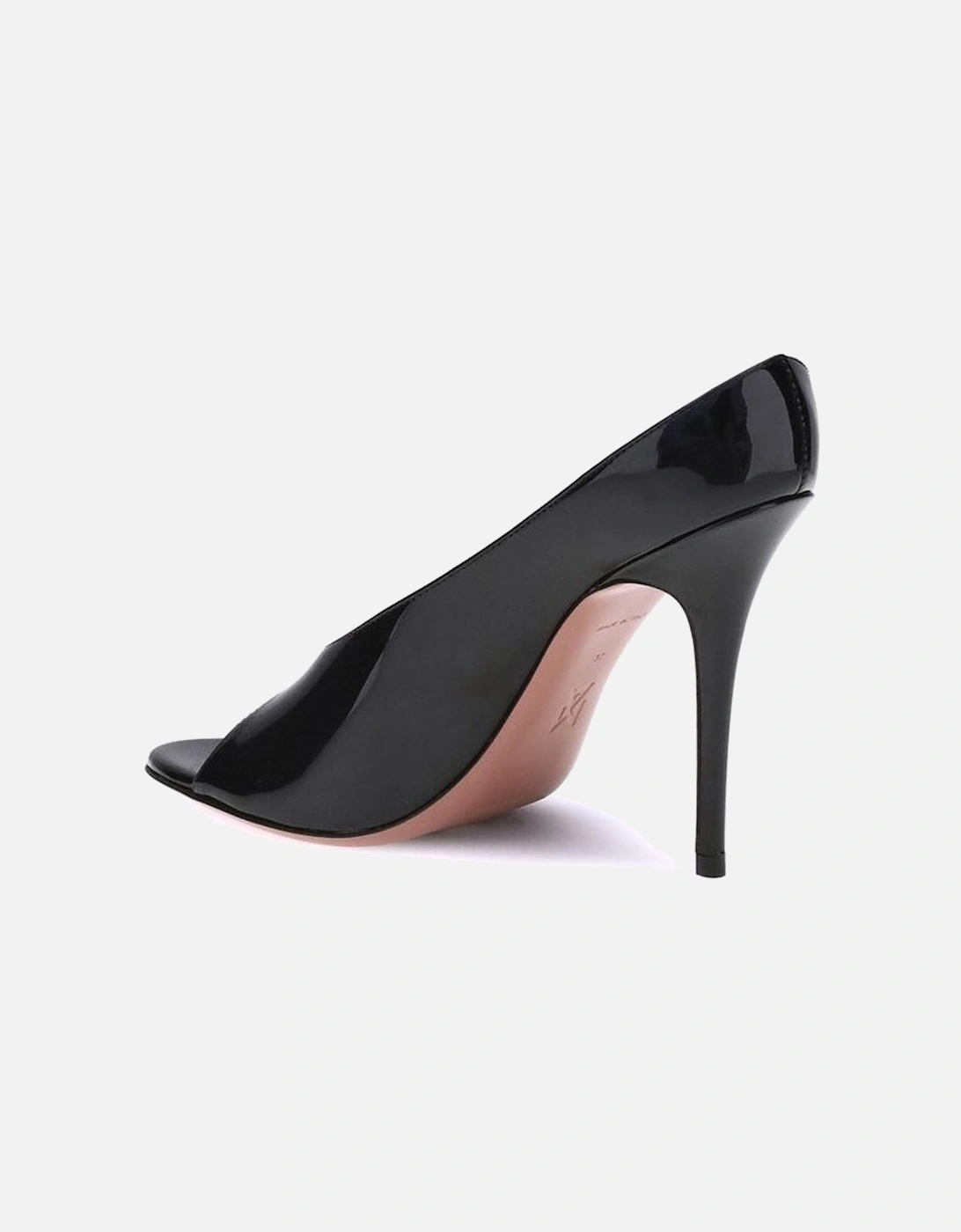 Patent Leather Stiletto Heel Sandals Women - Black Pumps