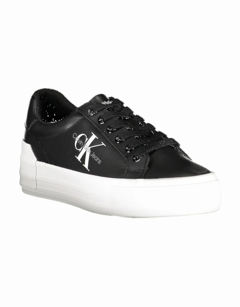 Sports Shoe with Contrasting Sole and Print Women - Black Sneakers
