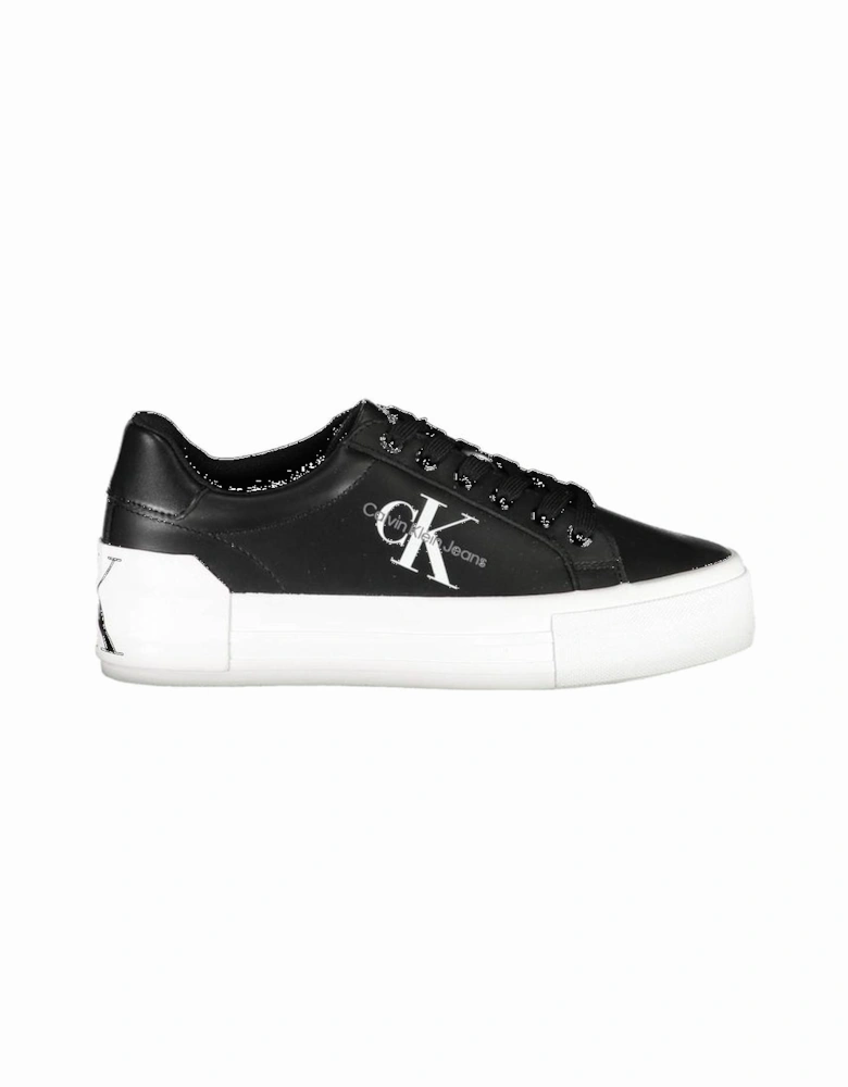 Sports Shoe with Contrasting Sole and Print Women - Black Sneakers