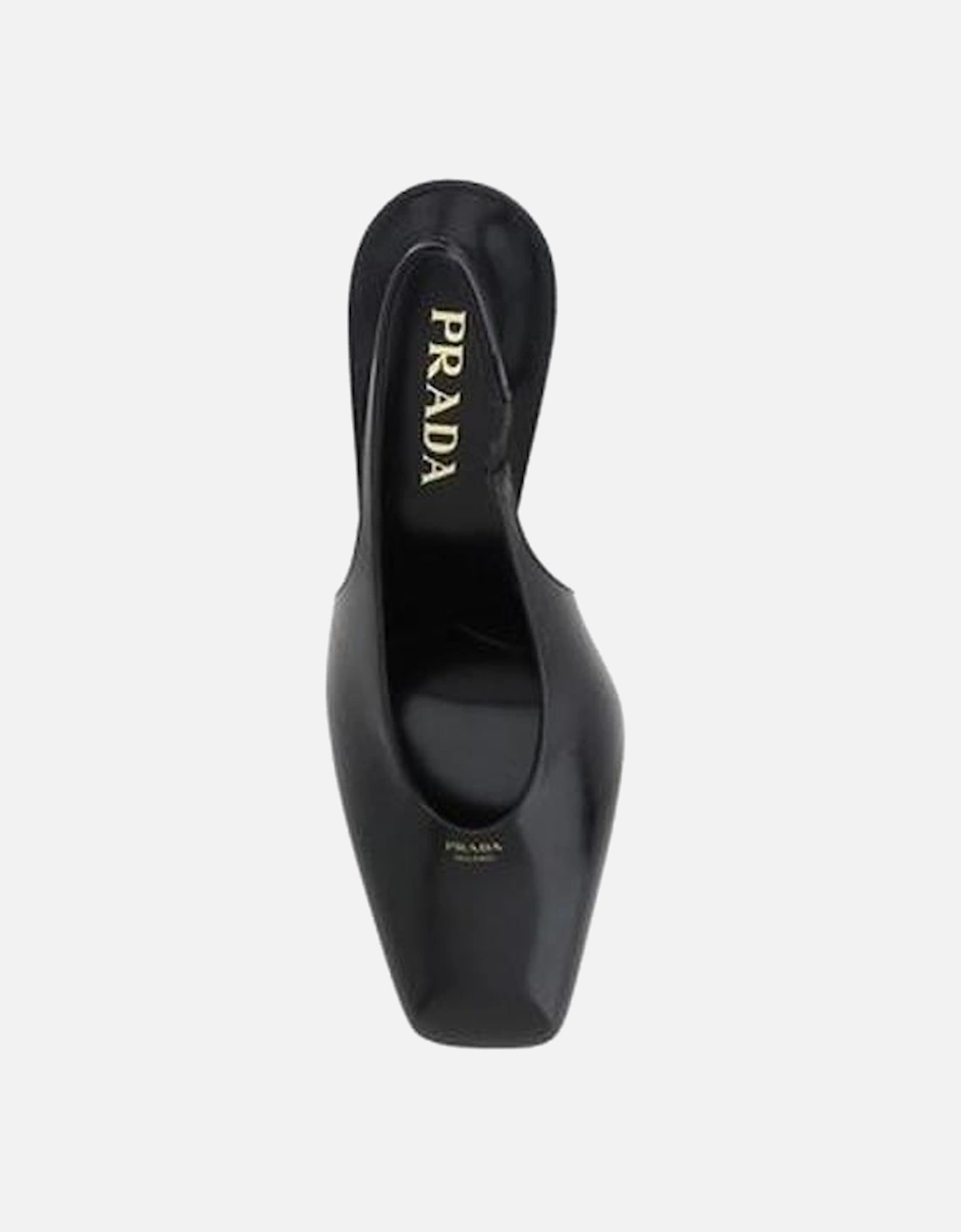 Square Toe Decollete Slingback Pumps Women - Black