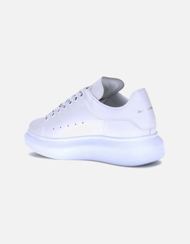 Leather Platform Sole Lace-Up Sneakers Women - White