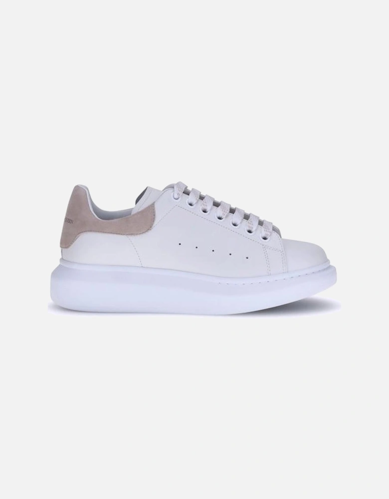 Leather Platform Sole Lace-Up Sneakers Women - White
