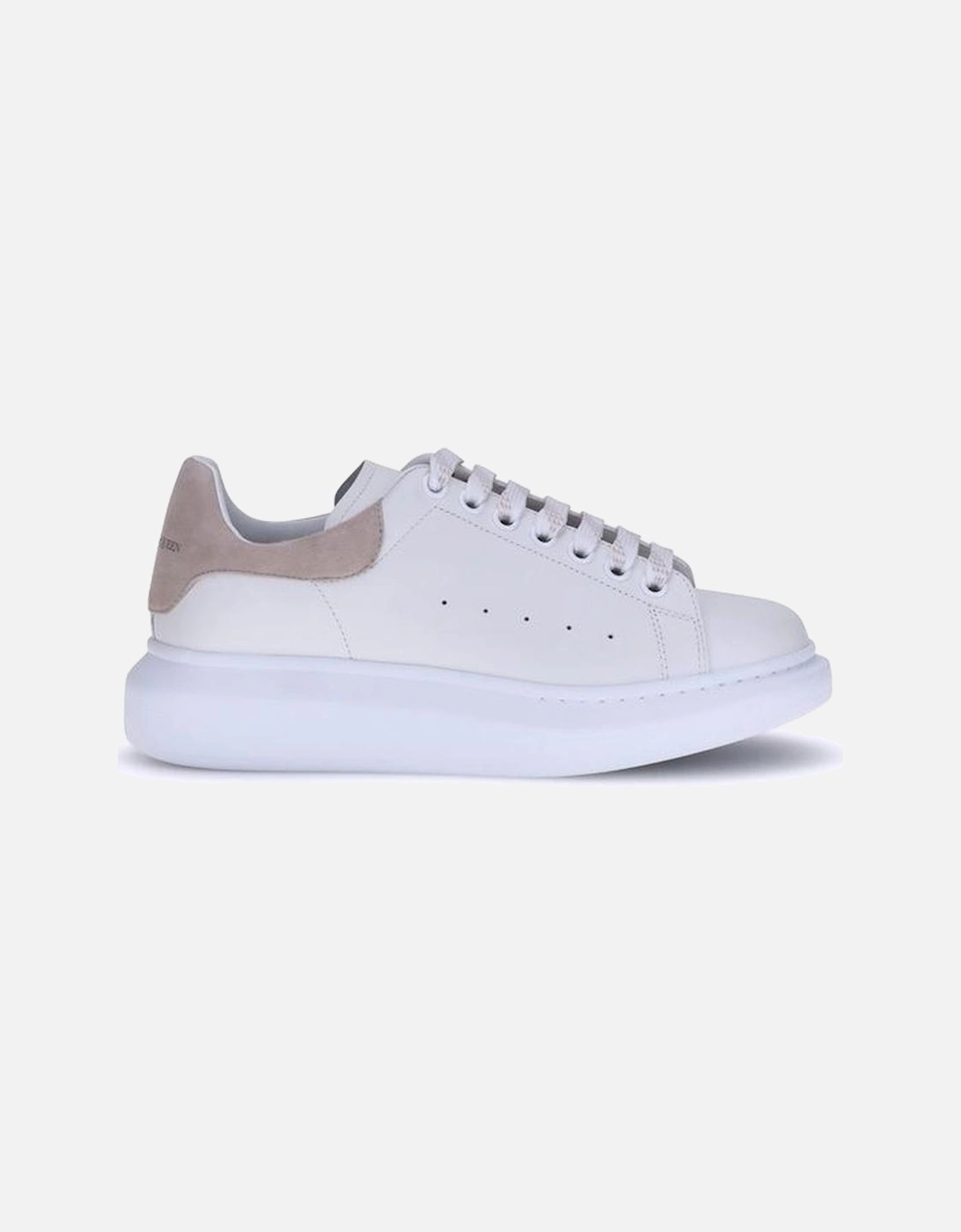 Leather Platform Sole Lace-Up Sneakers Women - White, 5 of 4