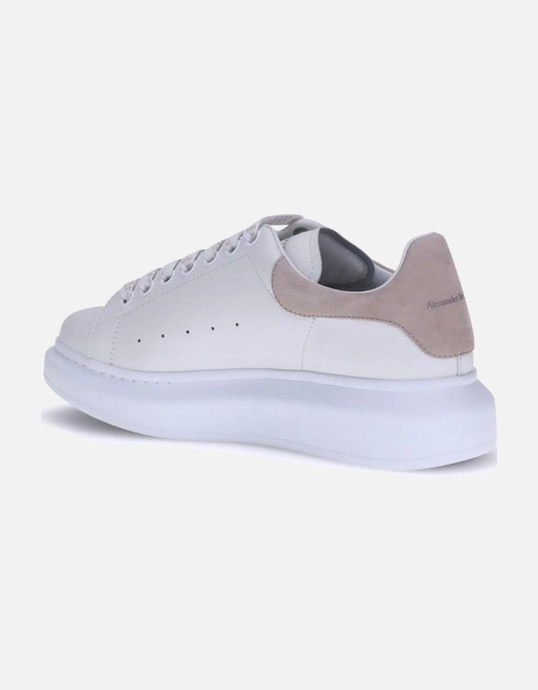 Leather Platform Sole Lace-Up Sneakers Women - White