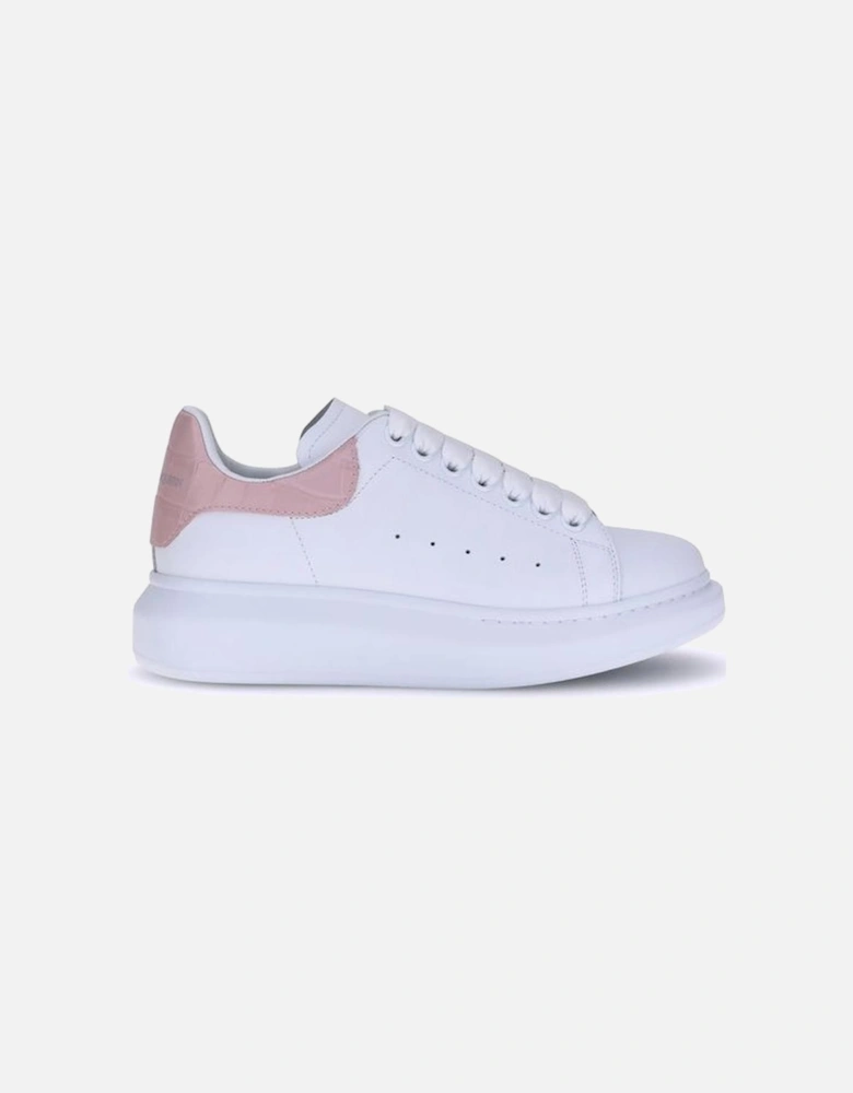 Leather Platform Sole Lace-Up Sneakers Women - White