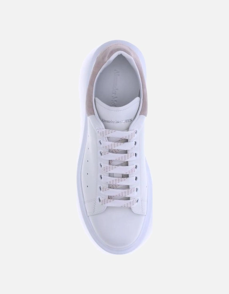 Leather Platform Sole Lace-Up Sneakers Women - White