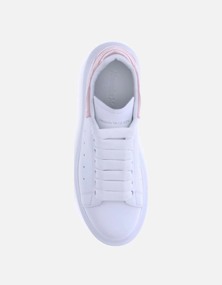 Leather Platform Sole Lace-Up Sneakers Women - White