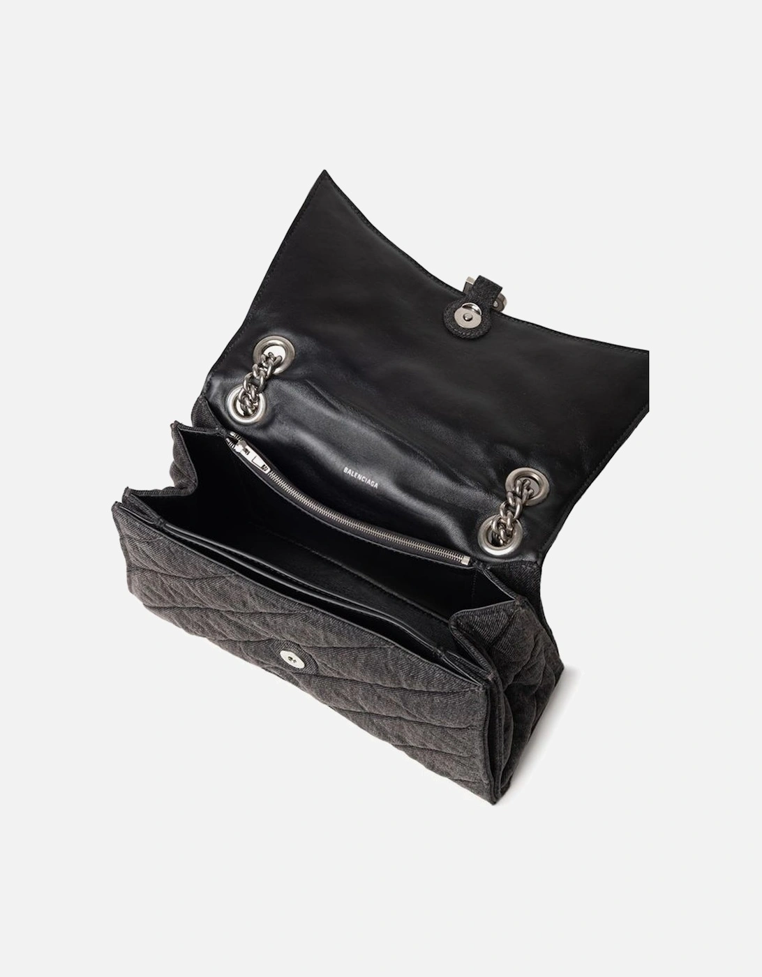 Crush Medium Denim Shoulder Bag Women - Black T-Shirts