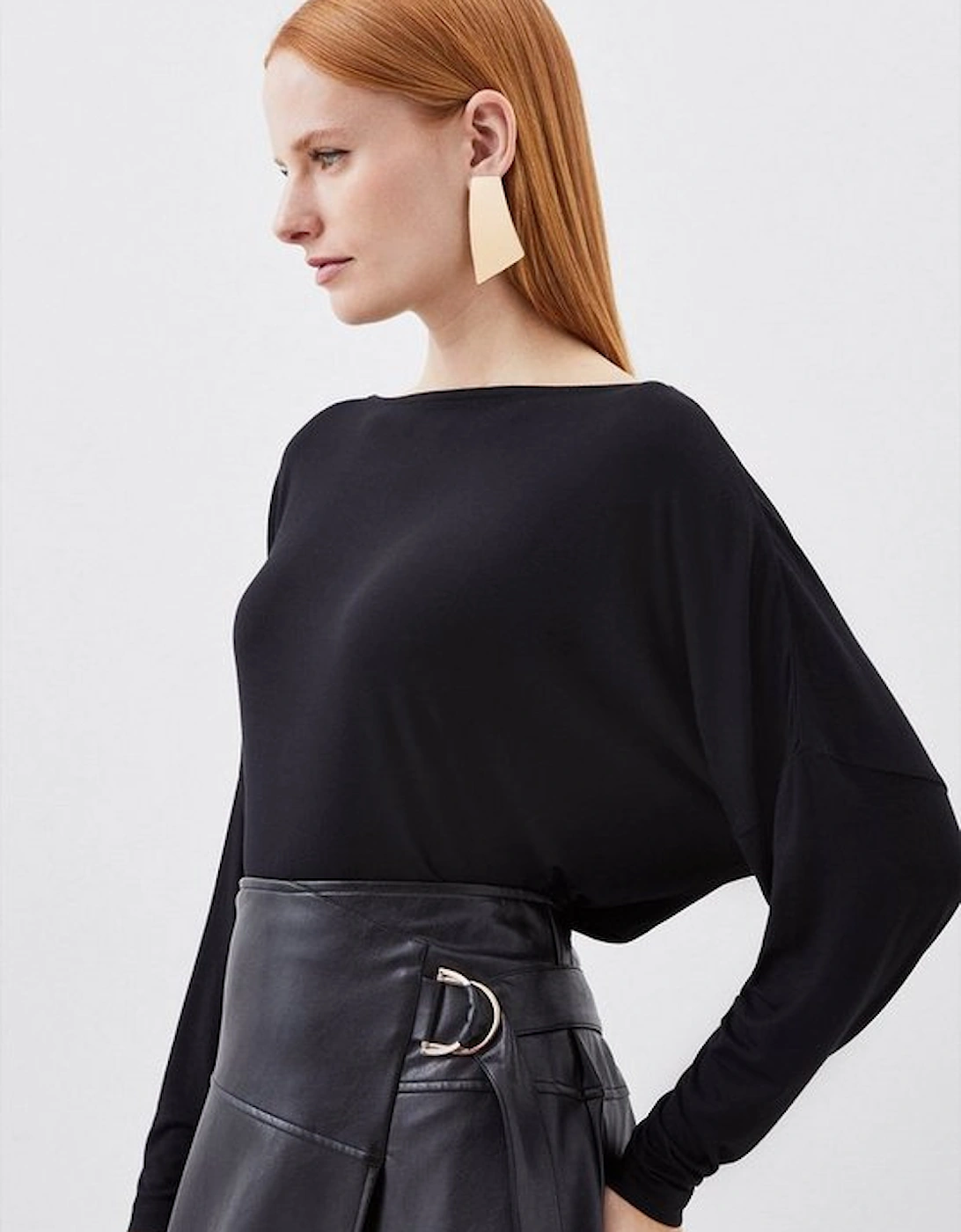 Viscose Lyocell Long Sleeve Top