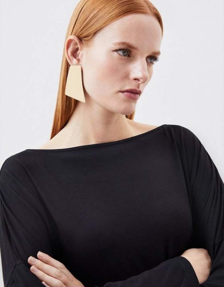 Viscose Lyocell Long Sleeve Top
