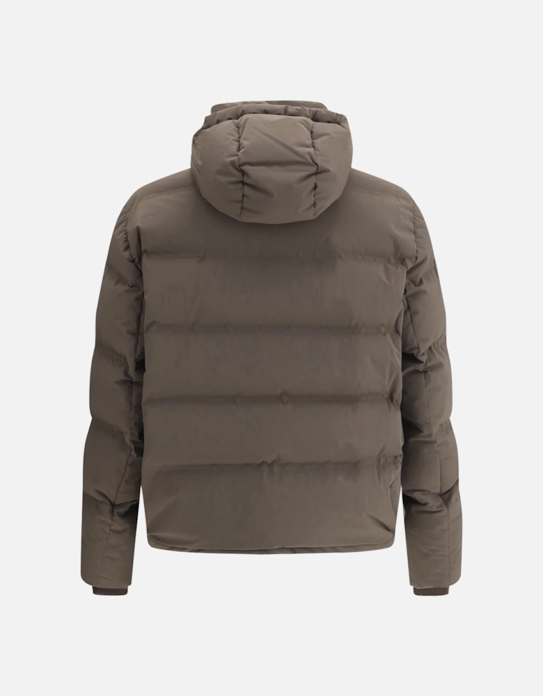 Down Filled Jacket Brown