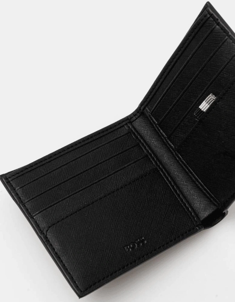 Zair_8CC Leather Black Wallet