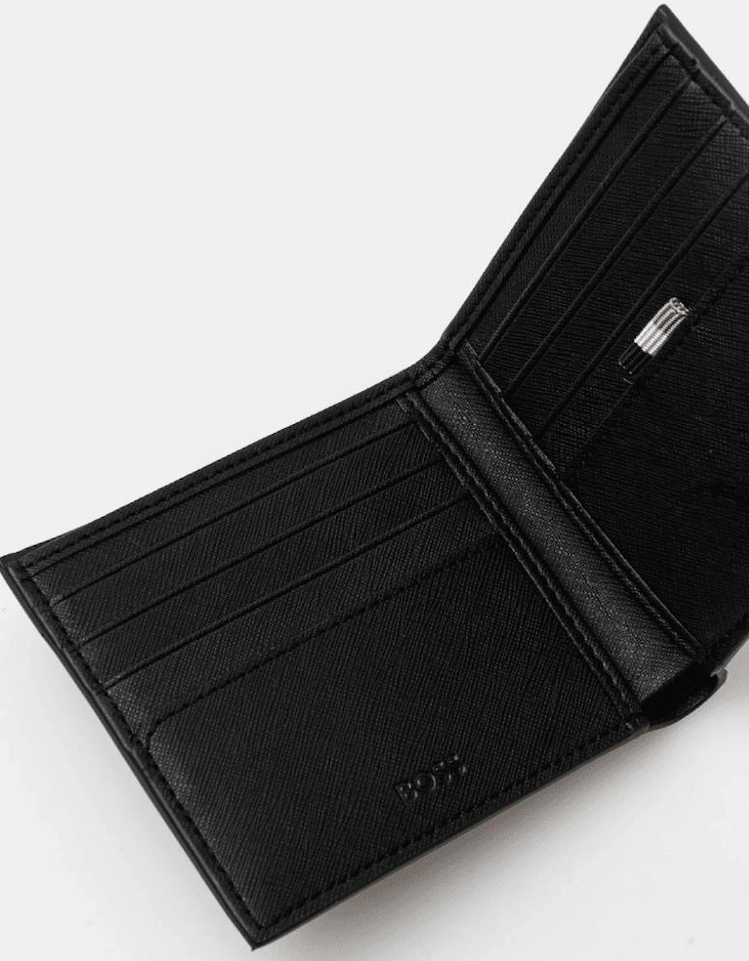 Zair_8CC Leather Black Wallet