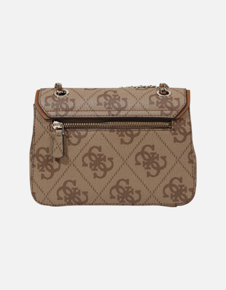 Print Shoulder Bag with Inside Pockets Women - Beige