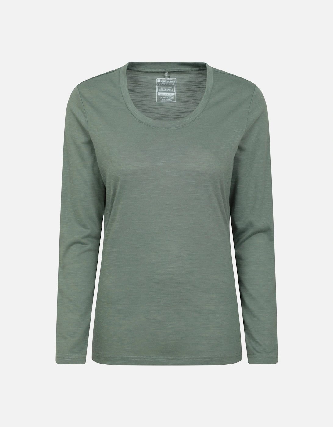 Womens/Ladies Agra Slub Long-Sleeved Top, 5 of 4