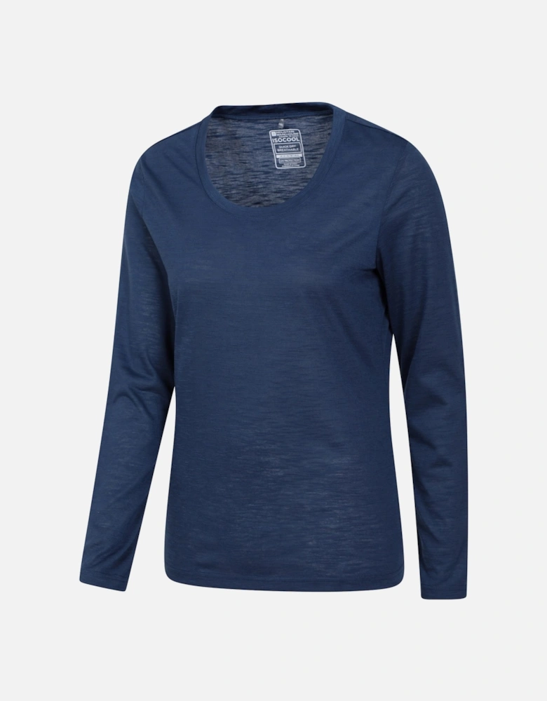 Womens/Ladies Agra Slub Long-Sleeved Top