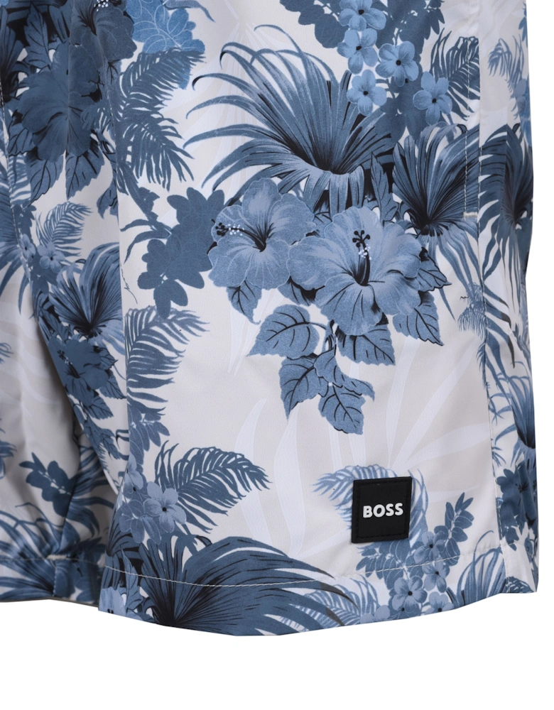 Boss Piranha Swim Shorts Open Blue