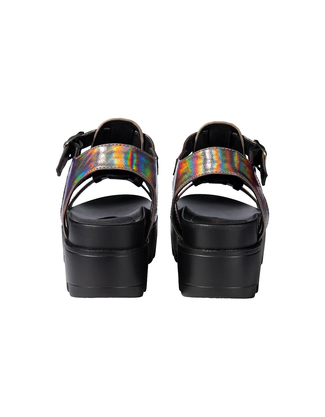 Buxley Flat Sandals - Pewter