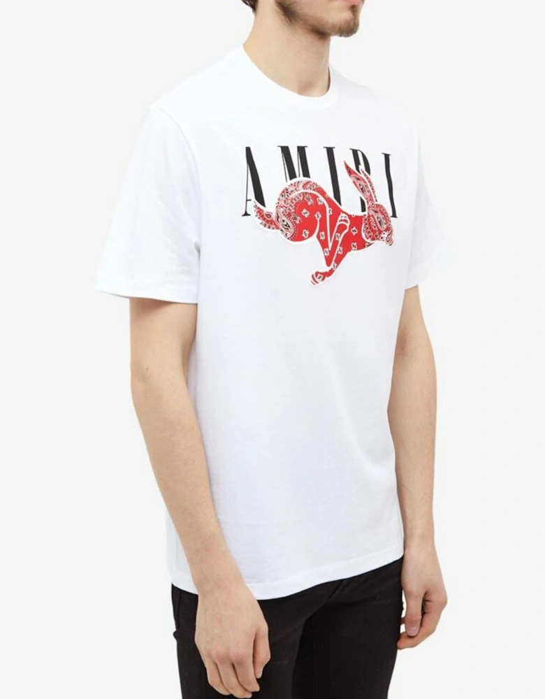 CNY RABBIT LOGO TEE WHITE