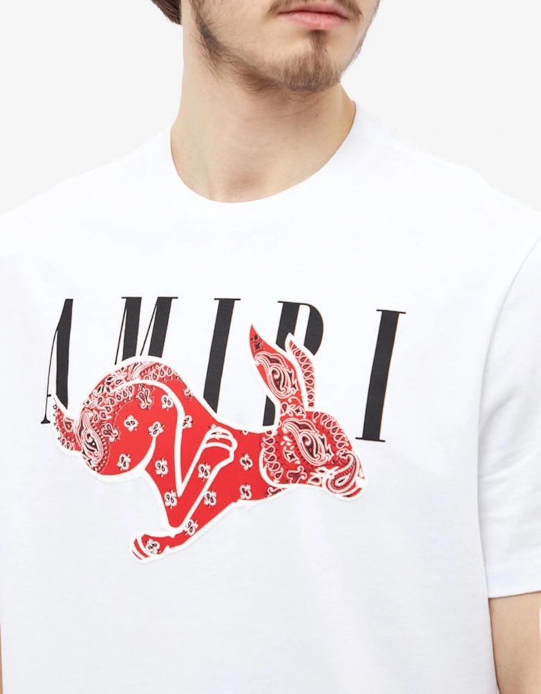 CNY RABBIT LOGO TEE WHITE
