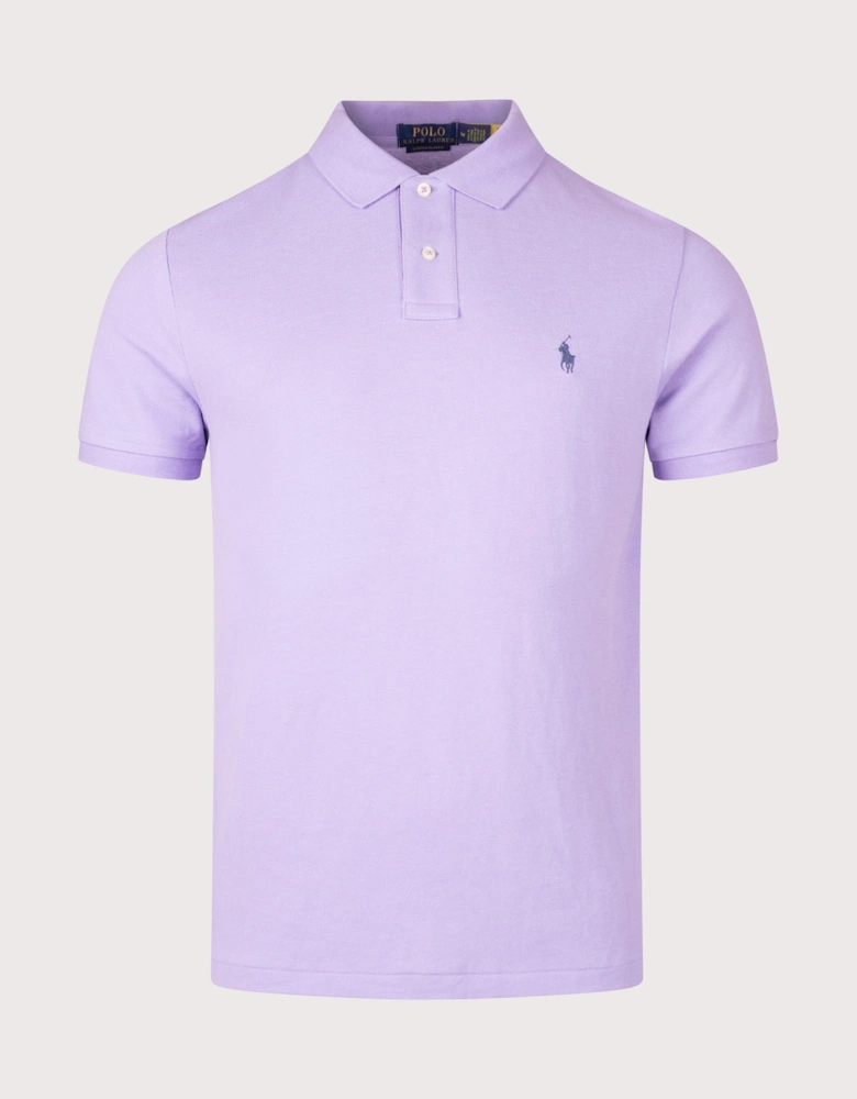 Custom Slim Fit Mesh Polo Shirt