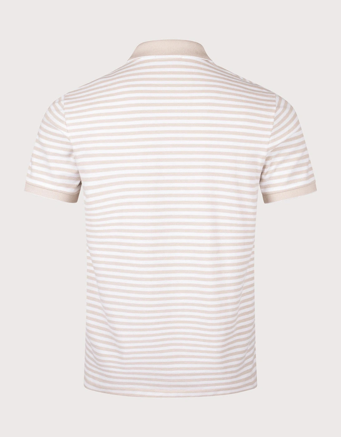 Custom Slim Fit Striped Mesh Polo Shirt