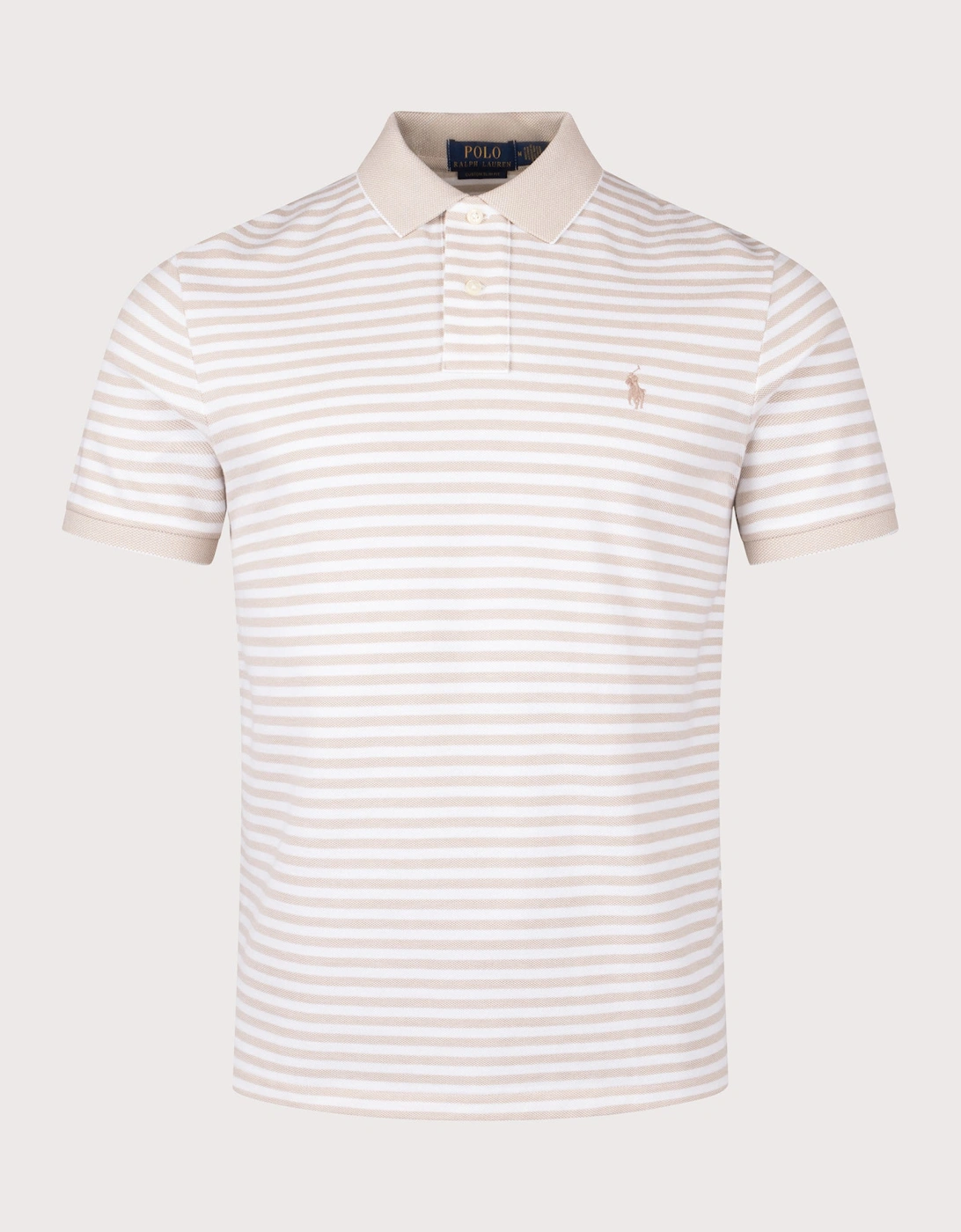 Custom Slim Fit Striped Mesh Polo Shirt, 4 of 3
