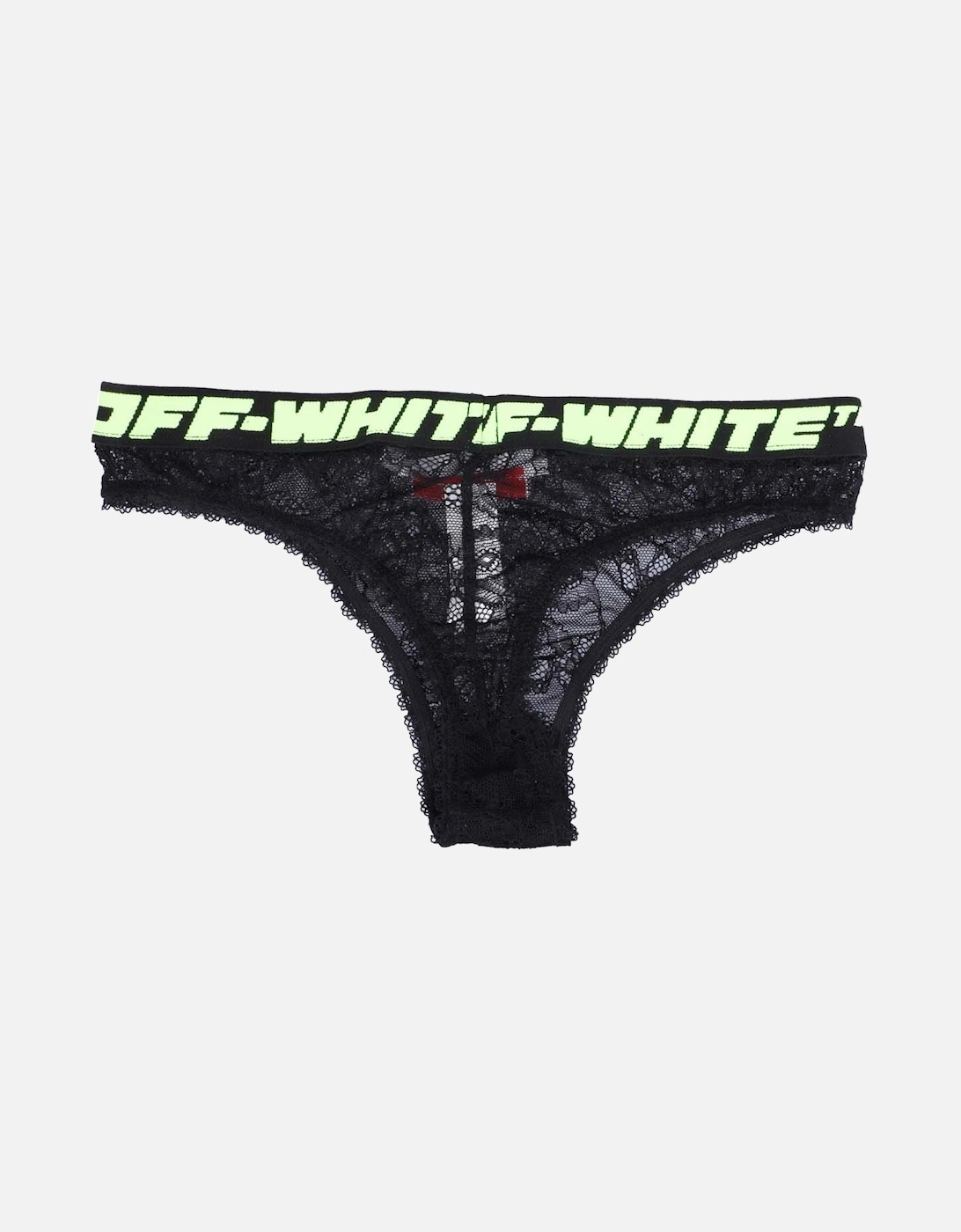 Logo Band Lace Thong