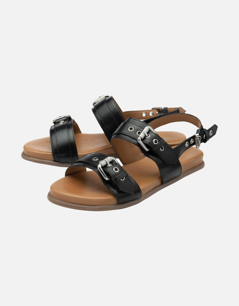 Sorbie Flat Sandals - Black