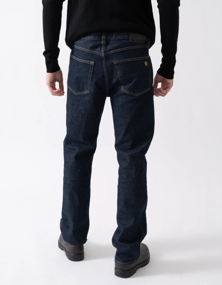 B69 Mens Rinsed Denim Jeans - Indigo