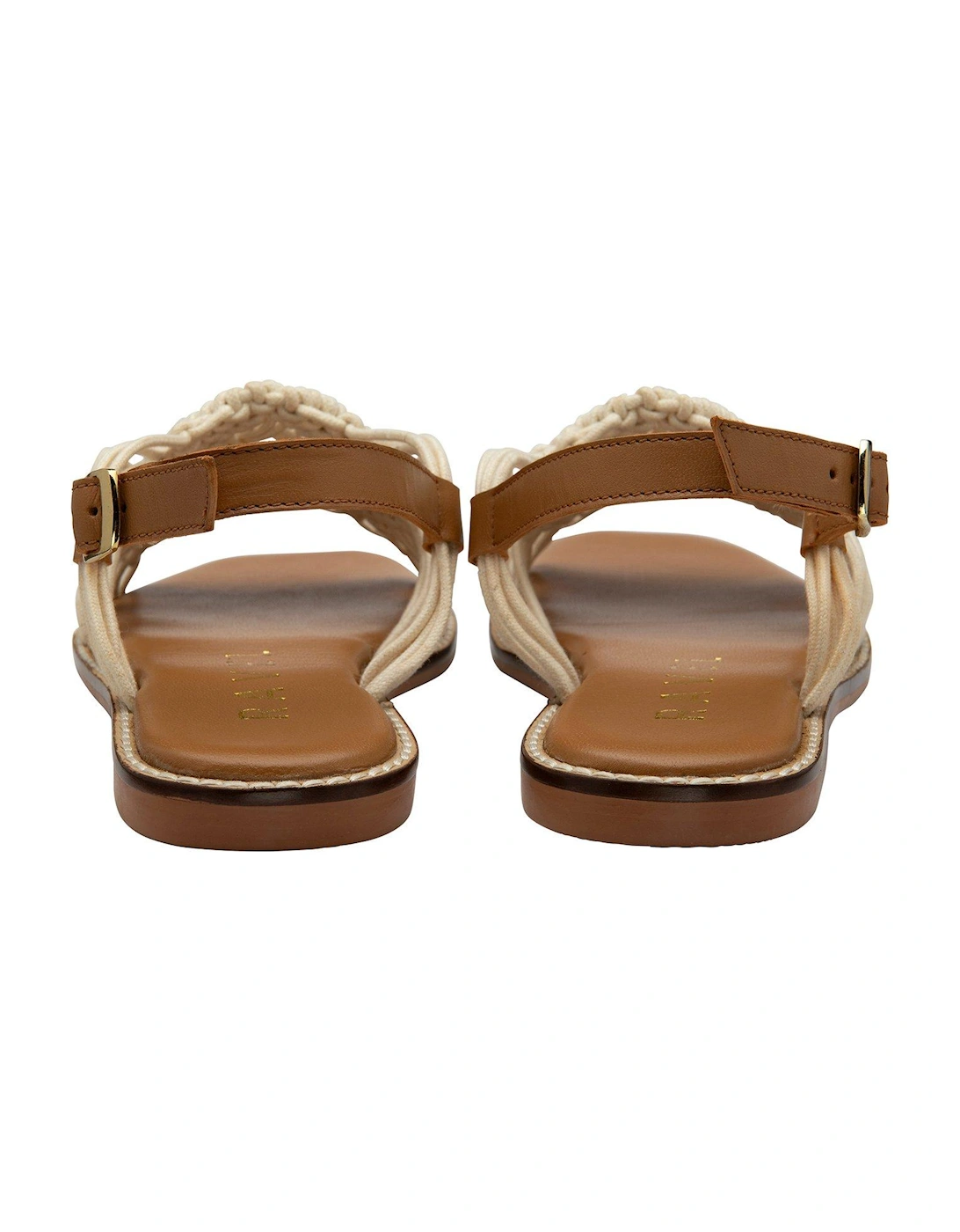 Elrig Flat Sandals - Cream
