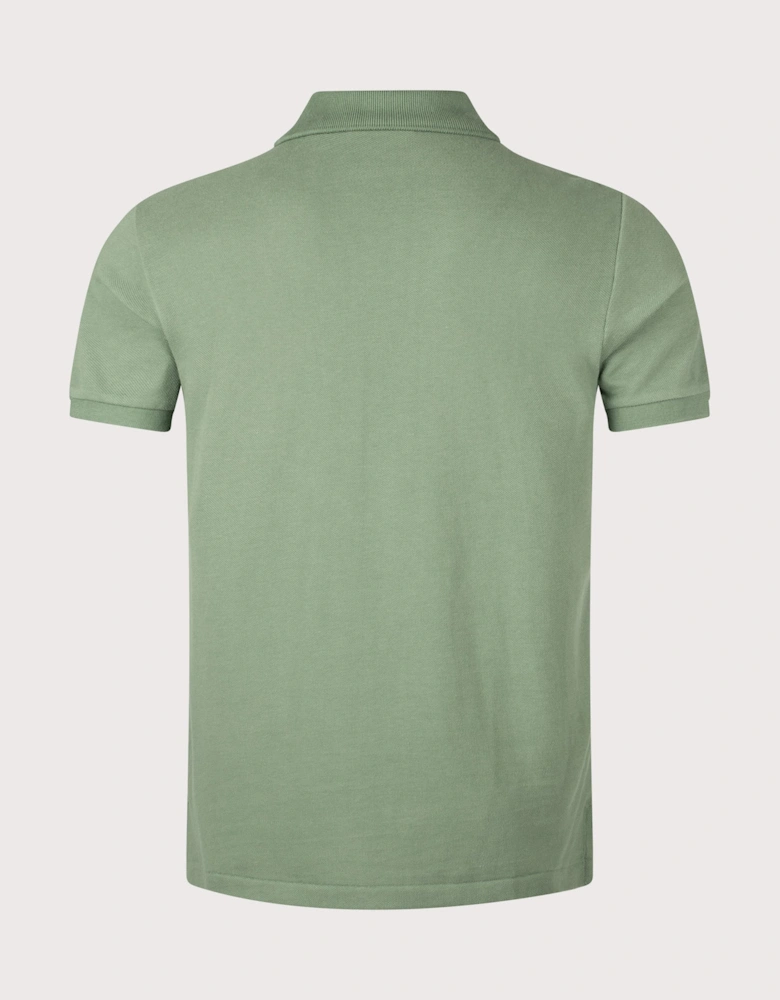 Custom Slim Fit Mesh Polo Shirt