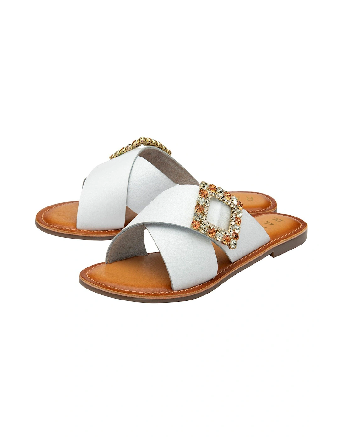 Polmont Ii Flat Sandals - White