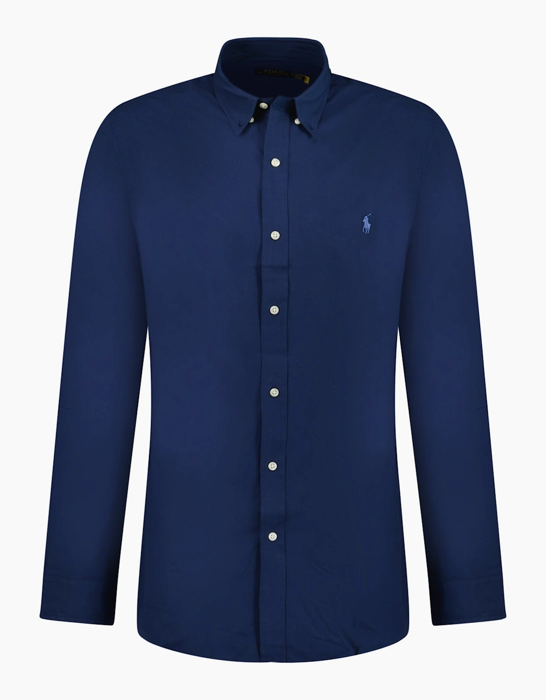 Polo Ralph Lauren Men's Navy Slim Fit Stretch Oxford Shirt - Size: M