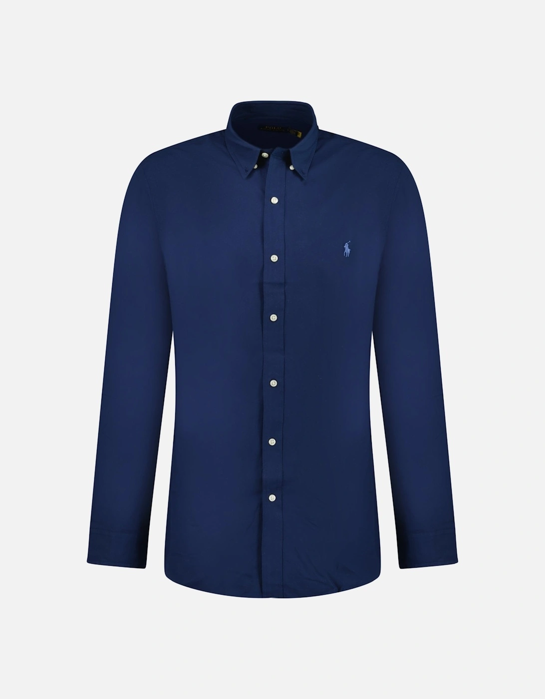 Slim Fit Stretch Oxford Shirt Navy, 4 of 3