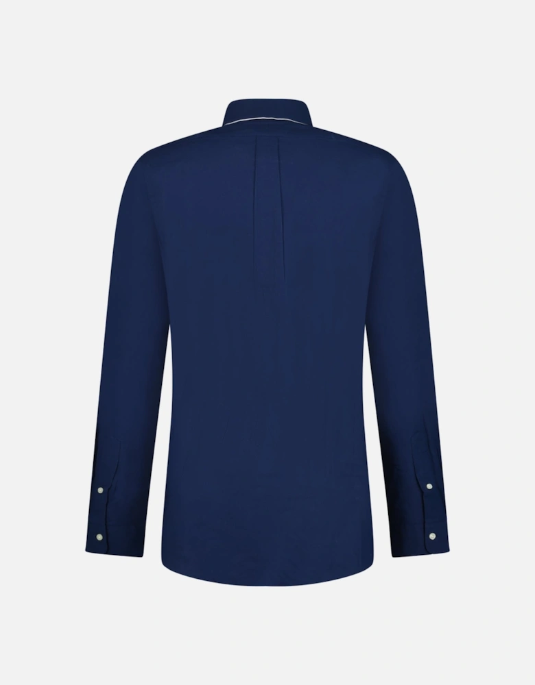 Slim Fit Stretch Oxford Shirt Navy