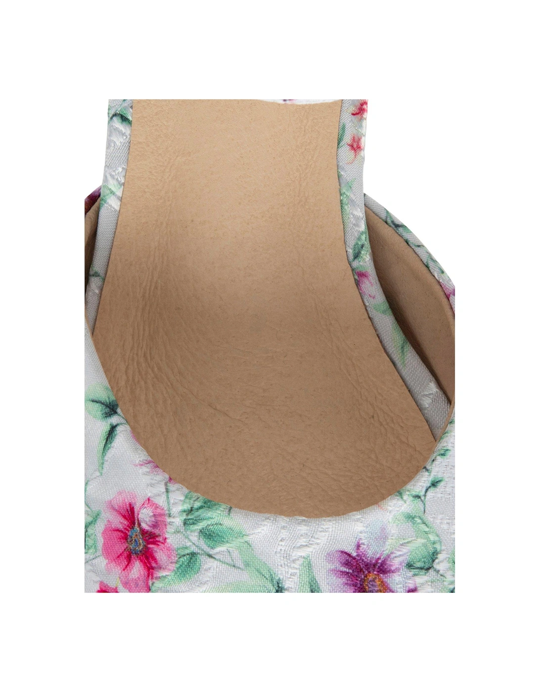 Holms Heeled Sandals - White Floral