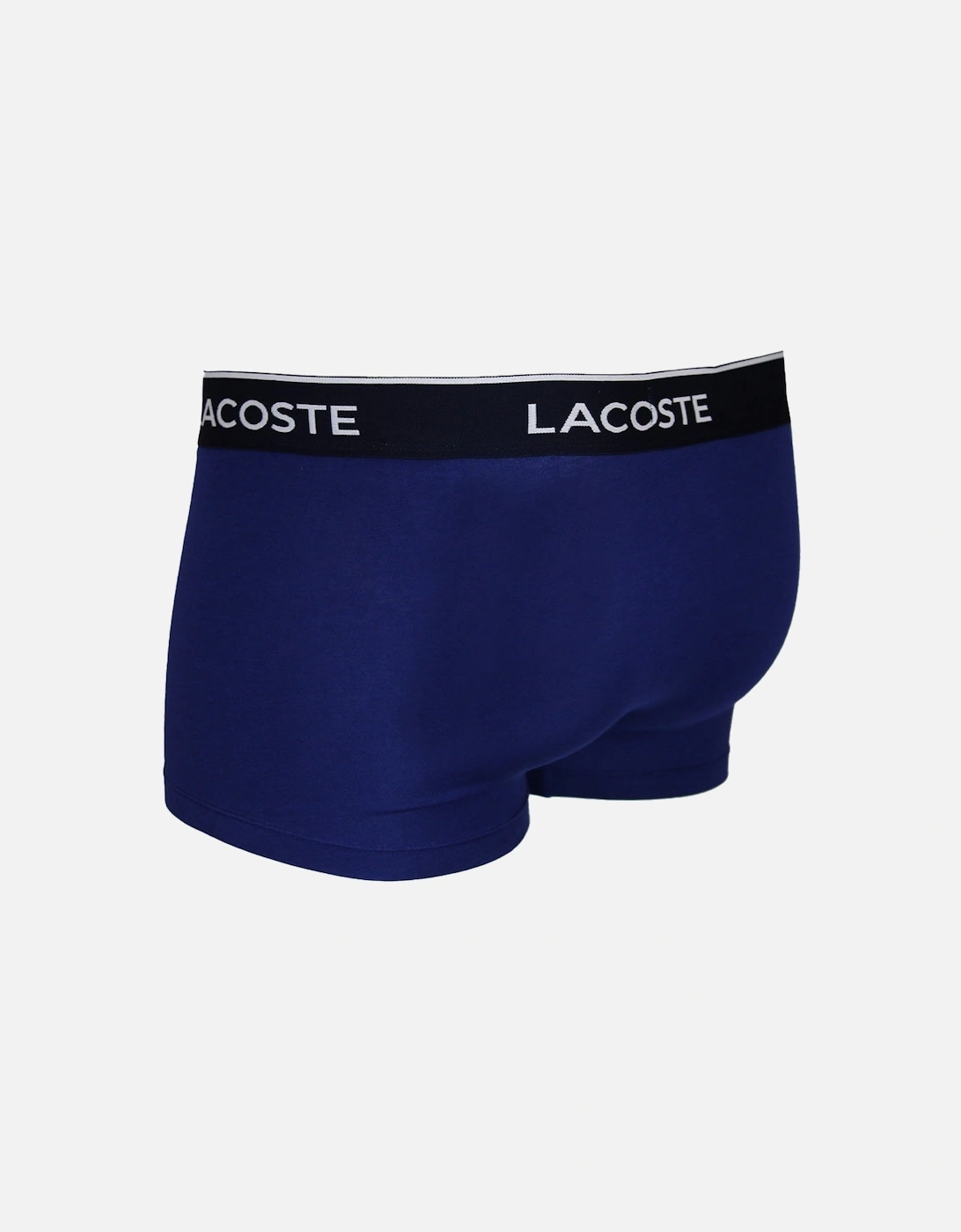 3-Pack Stretch Cotton Boxer Trunks, Navy, Red ,Blue