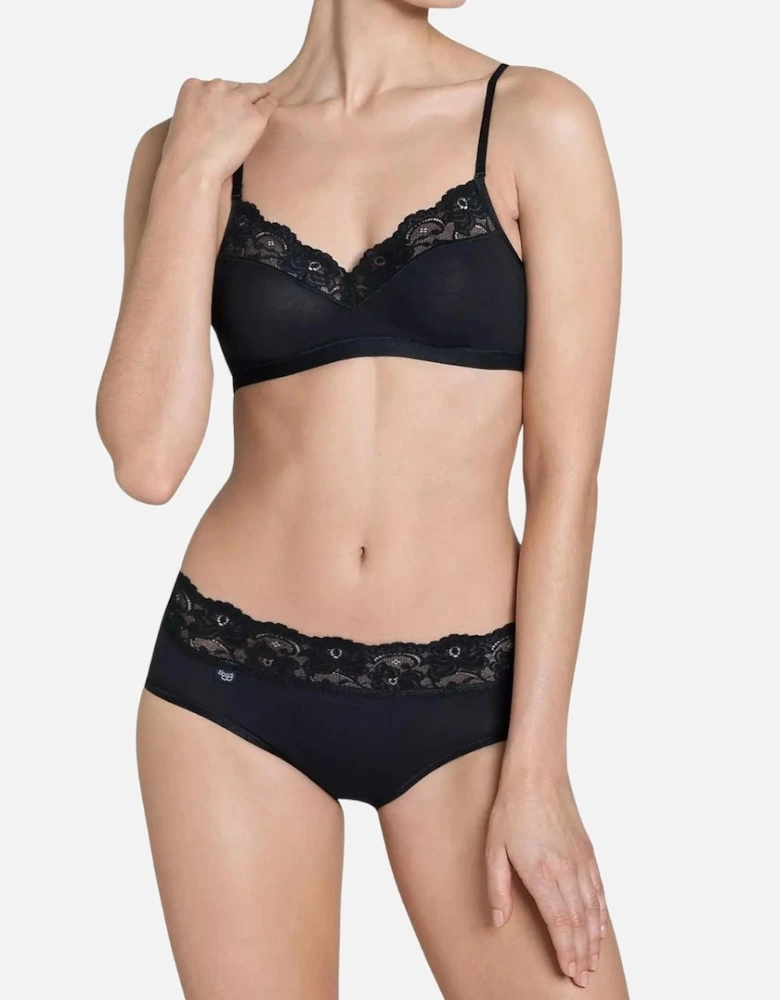 Romance Supima Cotton Tai Brief, Black